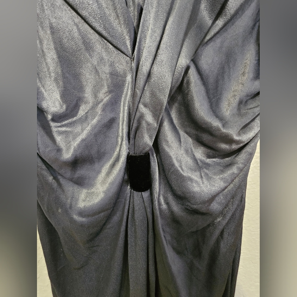 AUTHENTIC PRADA SATIN ASYMMETRIC DRESS SZ 42 / US 6 - Picture 6 of 8